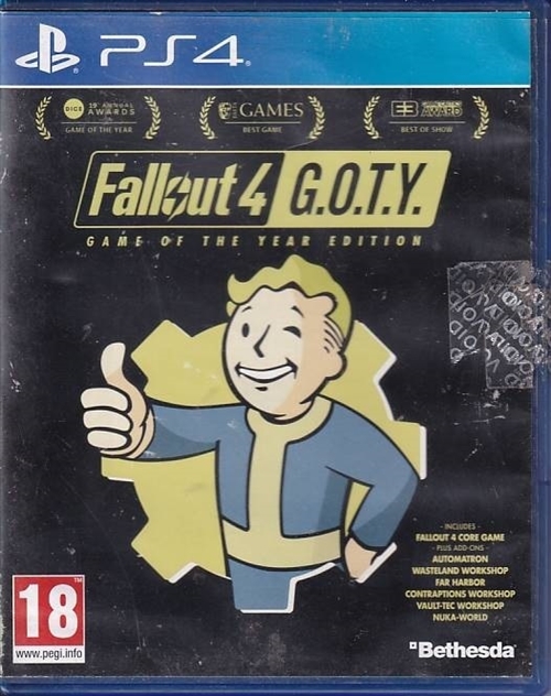Fallout 4 GOTY - PS4 (B Grade) (Used) (Eng)